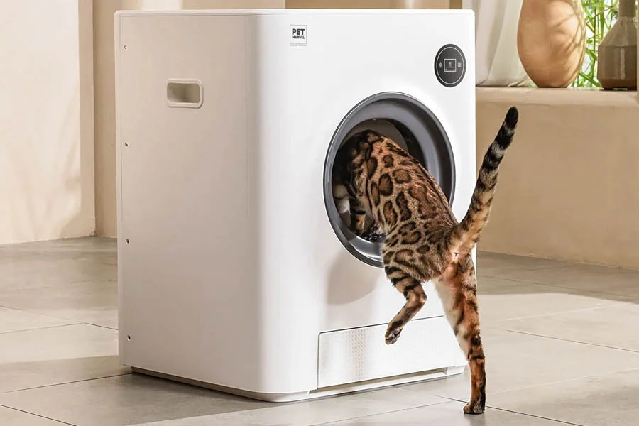 kitty litter self cleaning box